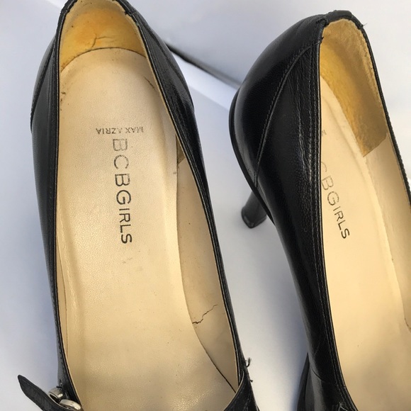 BCBG Maxazria Black Mary Jane heels sz US 7.5 - Picture 6 of 12